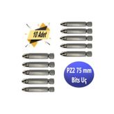 Adilon Bits Uç, Yıldız Matkap Ucu Pz2 x 75 mm 10 Adet