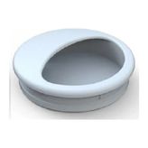 Adilon Gömme Kulp 50 mm Beyaz 10 Adet