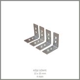 Adilon Köşe Gönye, Sac Gönye, 15 x 35 mm (4 Adet)