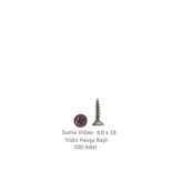 Adilon Sunta Vidası 4,0 x 18 mm 100 Adet YHB Vida