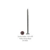 Adilon Sunta Vidası 4,0 x 60 mm 25 Adet YHB Vida