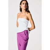 adL Kemik Drape Detaylı Asimetrik Bluz