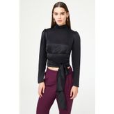 adL Sırt Detaylı Crop Bluz