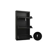 Adlsteel 3'Lu Metal Ayakkabilik (Texture Kılıtlı Sıyah)