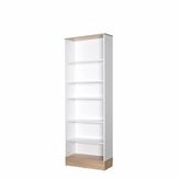 Adore İtalyan Meşe / Beyaz Base Genç Odası 6 Raflı Kitaplık
