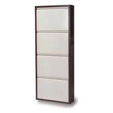 Adore Kaser Metal 4'lü Kahve Krem Ayakkabılık - Kahverengi