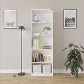 Adore Mobilya Modern 5 Raflı Kitaplık - Beyaz 64x182x26 cm