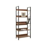 Adore Mobilya Profile 5 Raflı Kitaplık Koyu Ceviz(oslo Ceviz) 73x172x35 Cm (gxyxd)