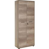 Adore Newyork Açık Ceviz Tori 72x187x34 cm GxYxD 5 Raflı Tam Kapaklı Kilitli Kitaplık