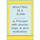 Adulting Is a Scam: Proceed With Caution: A Judgment-Free Zone for Faking It Like a Functional Human