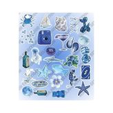 Aesthetic Blue Vintage Summer Mavi Rüya Sticker Seti Etiket Laptop Telefon Tablet