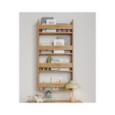 Afilli Montessori Çocuk Odası Kitaplığı Mdf Kitaplık 10x74x120 cm Safir Meşe