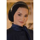 Afra Lacivert Abiye Elbise