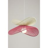 afralya home Hasır Sarkıt Avize 2 Şeritli avize / Bohem avize / Salon Modern Avize / İskandinav Avize Pembe Avize