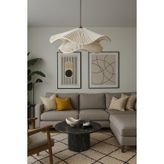 AFRALYAHOME TEKLİ SARKIT İSKANDİNAV STYLE BOHEM AVİZE (EKRU)