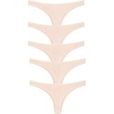 Afrodizyac 5'li Basic Pamuk String (Extra Esnek ve Extra Yumuşak) - XL - Ten