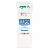 Agarta Collagen Destekli SPF+50 50 ml Yaşlanma Karşıtı Yüz Güneş Kremi