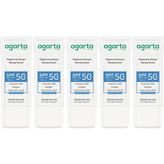 Agarta Collagen Destekli SPF+50 5x50 ml Yaşlanma Karşıtı Yüz Güneş Kremi
