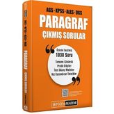AGS KPSS ALES DGS Paragraf Çıkmış Sorular