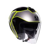 Agv Irides Davao Black Grey Yellow Motorsiklet Kaskı