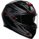 Agv K3 Syth Black Red Kapalı Kask - XL