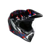 Agv Kask Ax9 Mplk Steppa Carbon Red Blue
