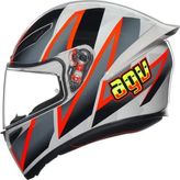 Agv Kask K1 S Blıpper Grey Red Kask - XL