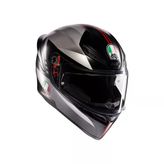 Agv Kask K1 S Lap Matt Black Grey Red Conf M