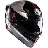 Agv Kask K1 S Lap Matt Black Grey Red Conf