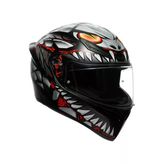 Agv Kask K1 S Lyzard Matt Black Grey Red Configuration M