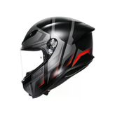 Agv Kask K6 S Karve Matt Black Grey Red