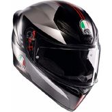 Agv Kask/k1 S Lap Matt Black/grey/red - L