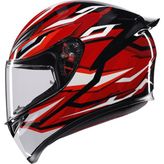 Agv Kask/k1 S Lıon Black/red/whıte Configuration - XL
