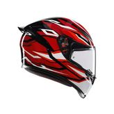 Agv Kask/k1 S Lıon Black/red/whıte Configuration - XS