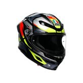 AGV KASK/K6 S E2206 MPLK ERAZER BLACK/RED YELLOW FLUO