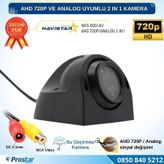 AHD 720P ve Analog Pal Uyumlu Gece Görüşlü Yan, Ön ve Arka Uyumlu Full HD Kamera