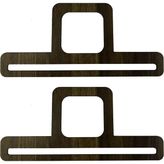 Ahşap 3 mm Mdf Sapı Kulp Ceviz (2 Çift) Kare Kulplu (27 x 13) cm