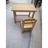 Ahşap Adam Ahasap Adam Mini Masa Cocuk Okul Öncesi Çalışma Masası - Çam - 65x54