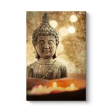Ahşap Buda Tablosu 40 x 60