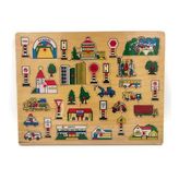 Ahşap Bultak Şehir Puzzle