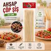 Ahşap Çöp Şiş 35CM 46PCS (4887) Midastech - standart