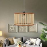 Ahşap Fabrikası Rustik Serisi Ottoman 35 cm Bambu Avize Sarkıt