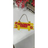 Ahşap Fanatik Oğlumun Odası Kapı Süsü