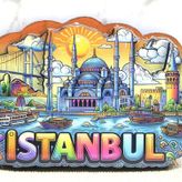 Ahşap İstanbul Temalı Magnet Alk4366
