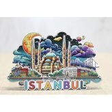 Ahşap İstanbul Temalı Magnet Alk4599