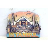 Ahşap İstanbul Temalı Magnet Liv564