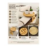 Ahşap Katlanabilir Koltuk Kolu Sehpası