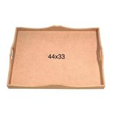 Ahşap Kulplu Tepsi 44x33cm T721
