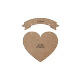 Ahşap MDF Kapı Süsü, 27x23.5 cm, L1154