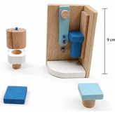 Ahşap - Minyatür Banyo Seti - Natural